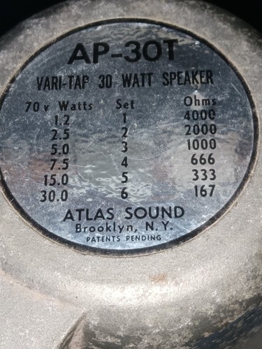 Atlas sound 30t ap30t - atlas, ap-30t/ap30t