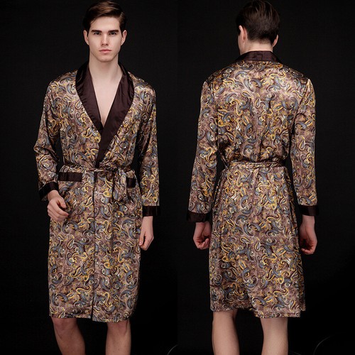 Accappatoio kimono raso uomo