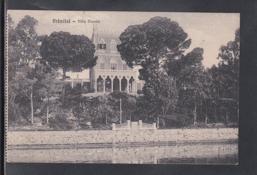 Cartolina brindisi villa - brindisi,