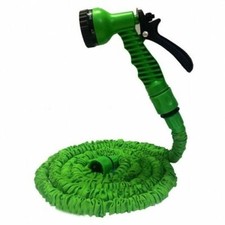 TUBO POMPA ACQUA 30 METRI + PISTOLA INNAFFIARE ESTENSIBILE GIARDINO MAGIC HOSE