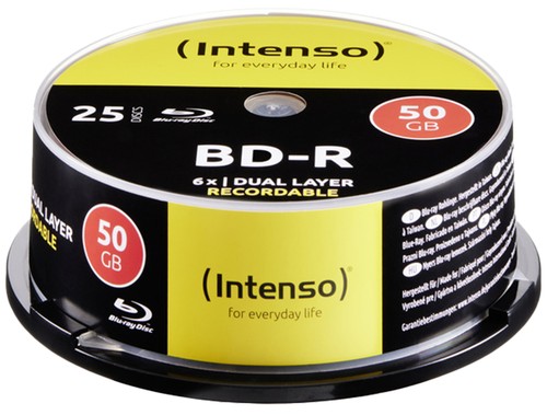 Intenso bluray mandrino x - 25,