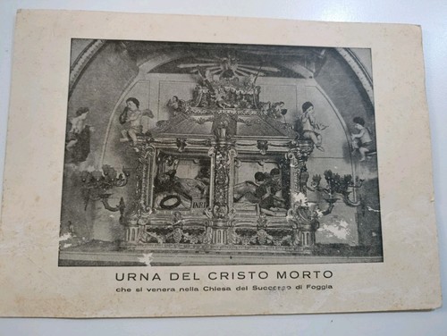 Stampa epoca urna del - urna, cristo