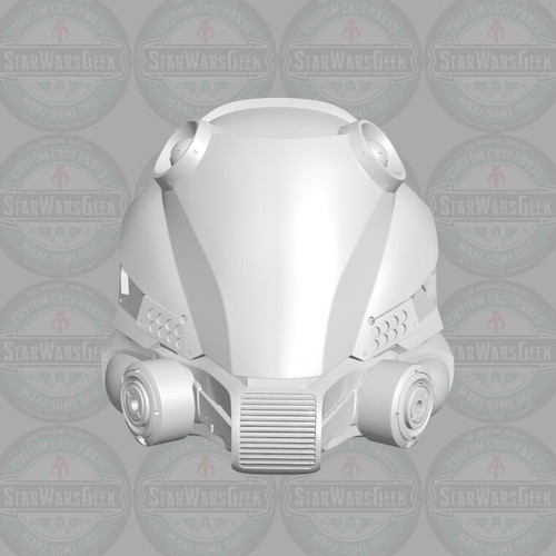 Casco pilota fantascientifico