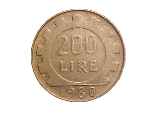 1980 italy 200 lire - italy,