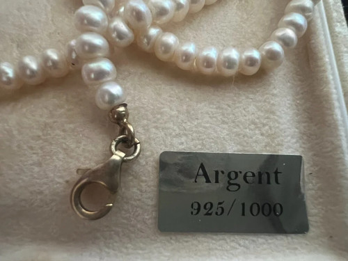 Collana perle vere chiusura - vere,