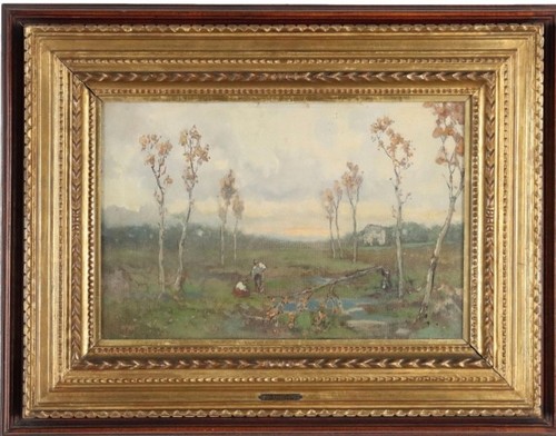 Paesaggio dipinto firmato - dipinto,