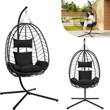 Sedia Sospesa a Uovo Con