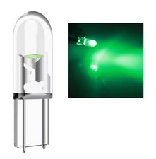 2 LUCI LAMPADA VERDE T5 COB LED lampadina auto luce abitacolo cruscotto