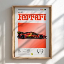 Ferrari 499P Le Mans Poster
