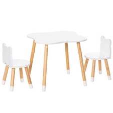 HOMCOM Set Tavolino con 2