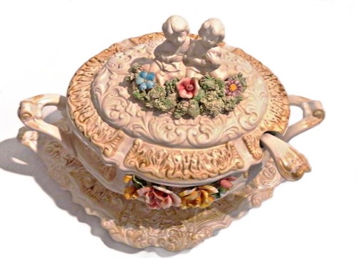 Zuppiera antica porcellana - zuppiera,