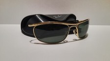 VINTAGE B&L RAY BAN OLYMPIAN DELUXE USA GOLD 4 3/4 ''EASY RYDER'' + CASE