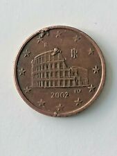5 centesimi 2002, errore di conio. Unica e Rara eccesso di metallo