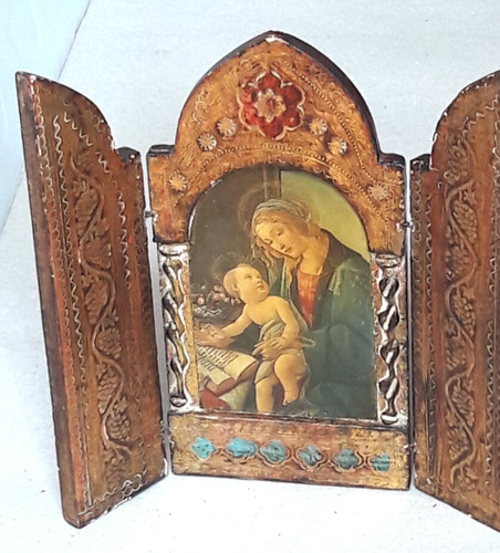 Antico trittico icona sacra - antico,