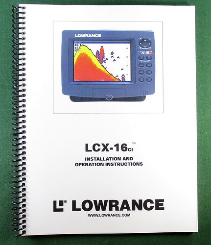 Lowrance lcx 16ci instruction - lowrance, lcx-16ci