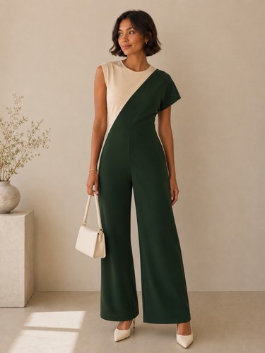 Tuta zara verde - verde, avorio