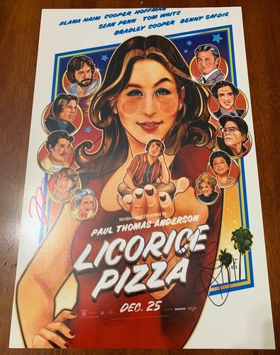 Poster autografo firmato pizza