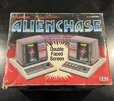 ALIEN CHASE Tandy Game Double Faced Elettronico Tabletop LCD Originale Vintage