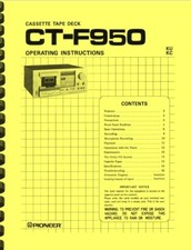 Pioneer f950 cassette - pioneer, tape