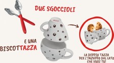 Kit Colazione Inimitabile tazze Gocciole  tazza ad incastro 2 cucchiai sgoccioli