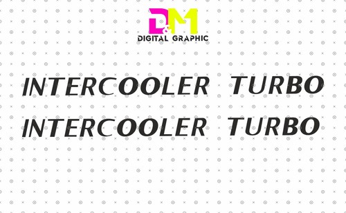 Coppia adesivi intercooler - coppia,