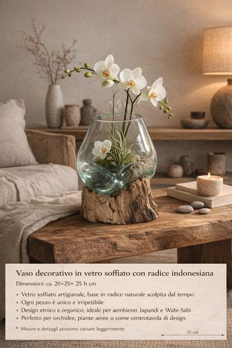 Vaso decorativo vetro - vaso,