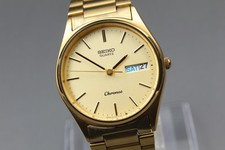 Orologio Uomo Vintage 1983 [N MINT] SEIKO Chronos 8123-7080 Quadrante Oro...