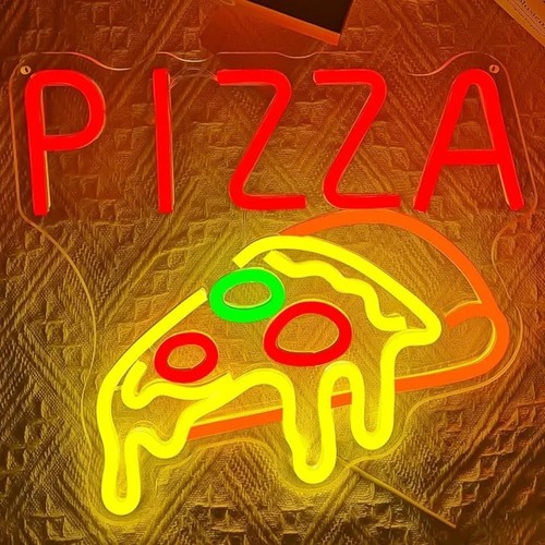 Insegna neon pizza - insegna,