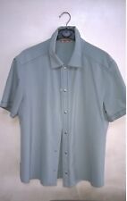 PRADA  camicia uomo colore celeste tessuto tecnico misure nelle foto - LEGGERE