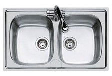 Foster lavello 2 vasche inox