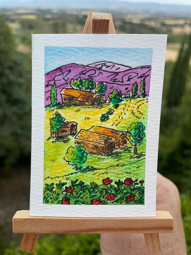 Quadro originale aceo 5x2 - quadro, 3,5x2,5"