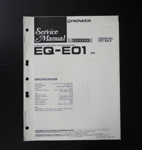 Originale pioneer eo1 car - pioneer,