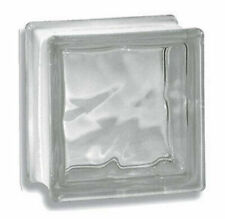 VETROCEMENTO VETROMATTONE VETRO ONDULATO TRASPARENTE CM 19X19X8 (28984)