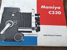 MAMIYA C-330 INSTRUCTION MANUAL