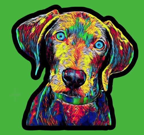 Adesivo weimaraner luminoso - weimaraner,
