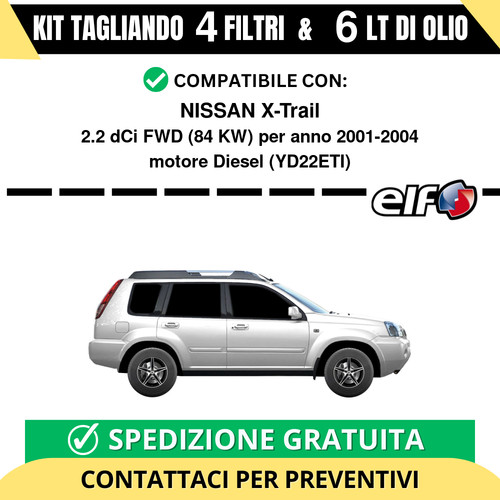 Tagliando per nissan - tagliando, x-trail