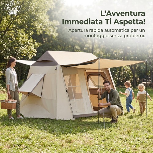 Tenda campeggio automatica - campeggio,