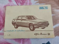 Libretto Uso E Istruzioni Alfa