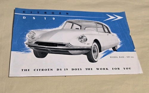 Foglio vendita citroen ds19 - foglio,