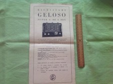 Ricevitore Geloso super G-803 e 803/L, schema elettrico e di montaggio