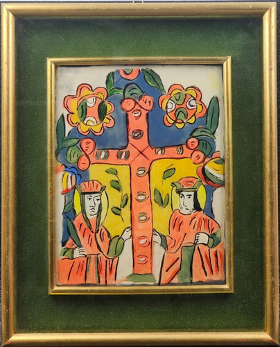Quadro icona tema religioso - quadro, a