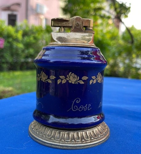 Accendino tavolo maiolica - da,