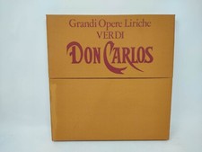 GIUSEPPE VERDI GRANDI OPERE LIRICHE DON CARLOS 4 LP 33 GIRI FABBRI[Z49-058]