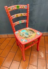 Sedia decorata a mano -