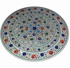 36" Tavolo Decorativo In Marmo