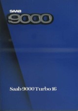 BROCHURE DEPLIANT SAAB 9000 TURBO 16 PROSPEKT (D35)