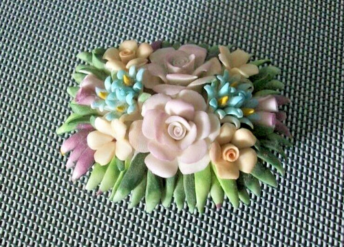 Cestino fiori biscuit - cestino, in