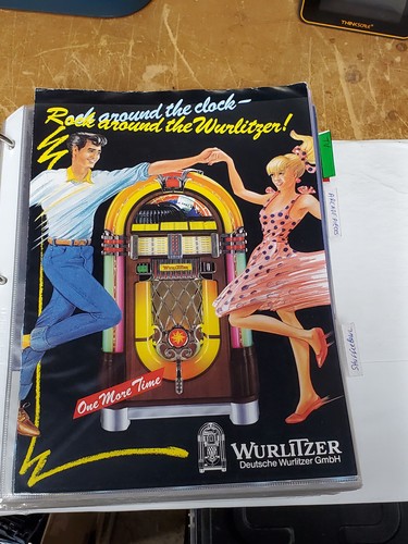 Volantino jukebox wurlitzer - jukebox,