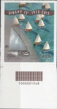 2013 italia repubblica Codice a Barre Dinghy 12' basso sinistro