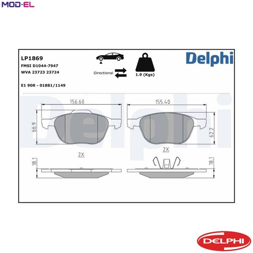 Set pastiglie freno - pastiglie,